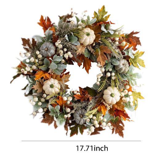 Artificial Christmas Wreath With LED Lights / Ruchi