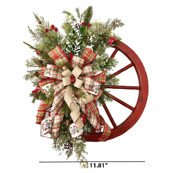 Artificial Christmas Wreath With LED Lights / Ruchi
