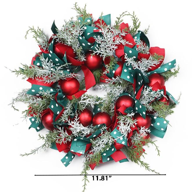Artificial Christmas Wreath With LED Lights / Ruchi