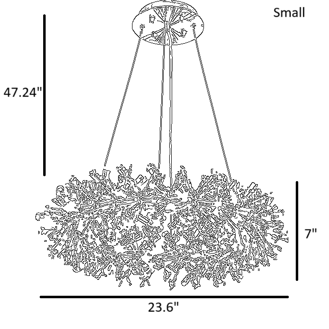 Luxury LED Crystal Chandelier Lamp / Ruchi