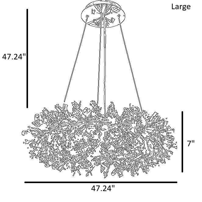 Luxury LED Crystal Chandelier Lamp / Ruchi