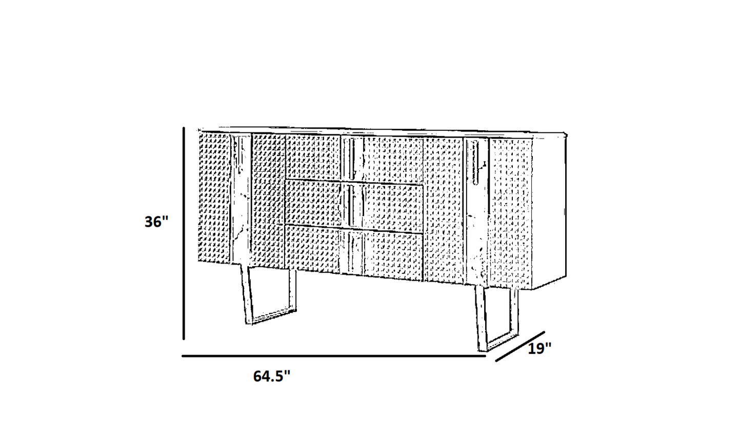 Modern Fabric Bedroom Set With Storage / Ruchi