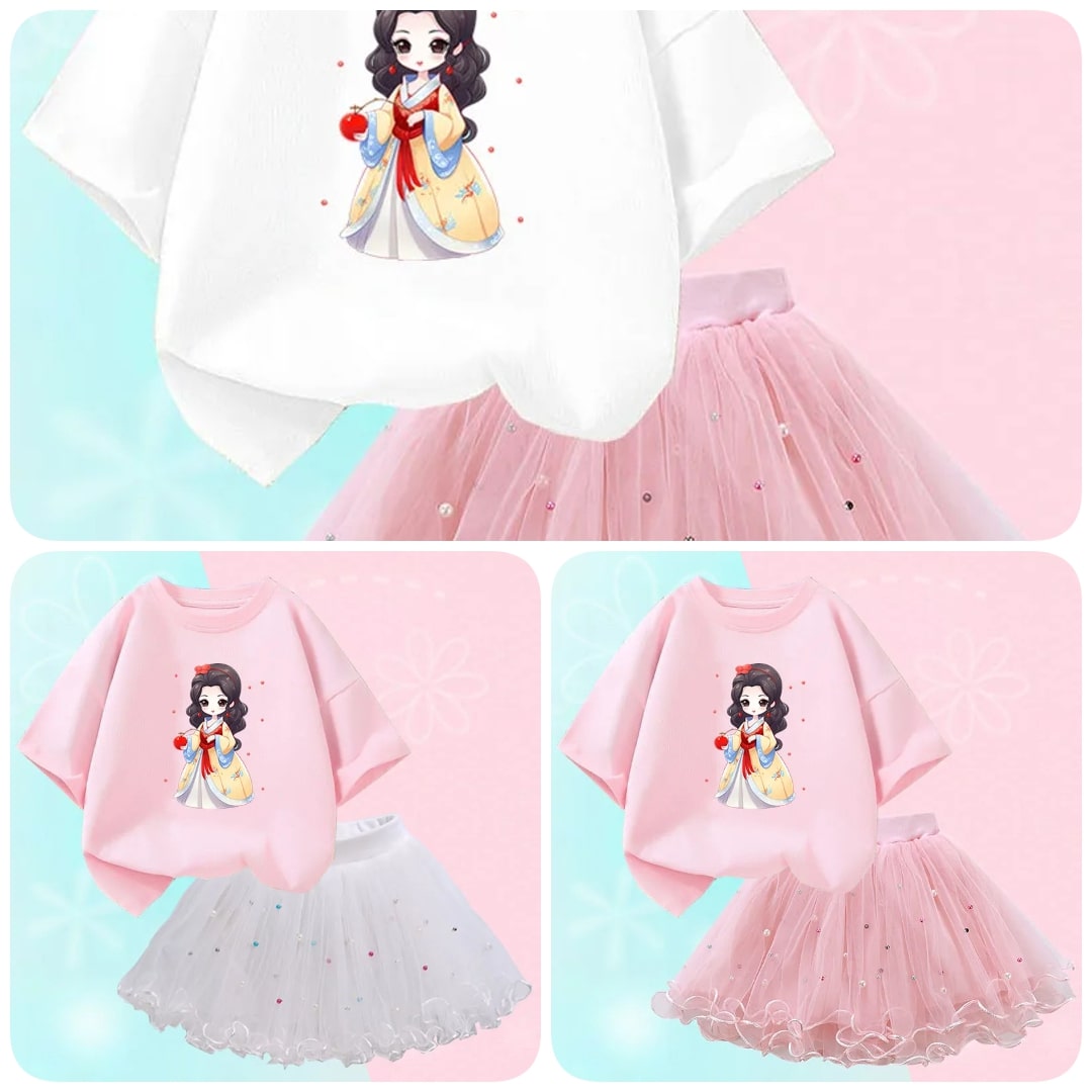 Fashionable Printed Top Kids Dress / Ruchi