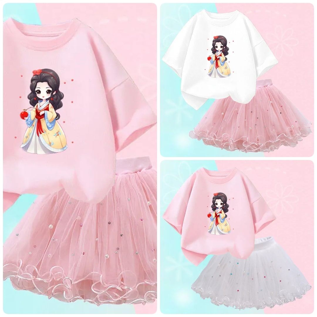 Modern Elegant Little Girl Figurine Style Girls Dresses / Ruchi