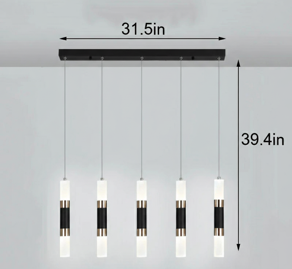 Modern Parallel Design LED Pendant Light