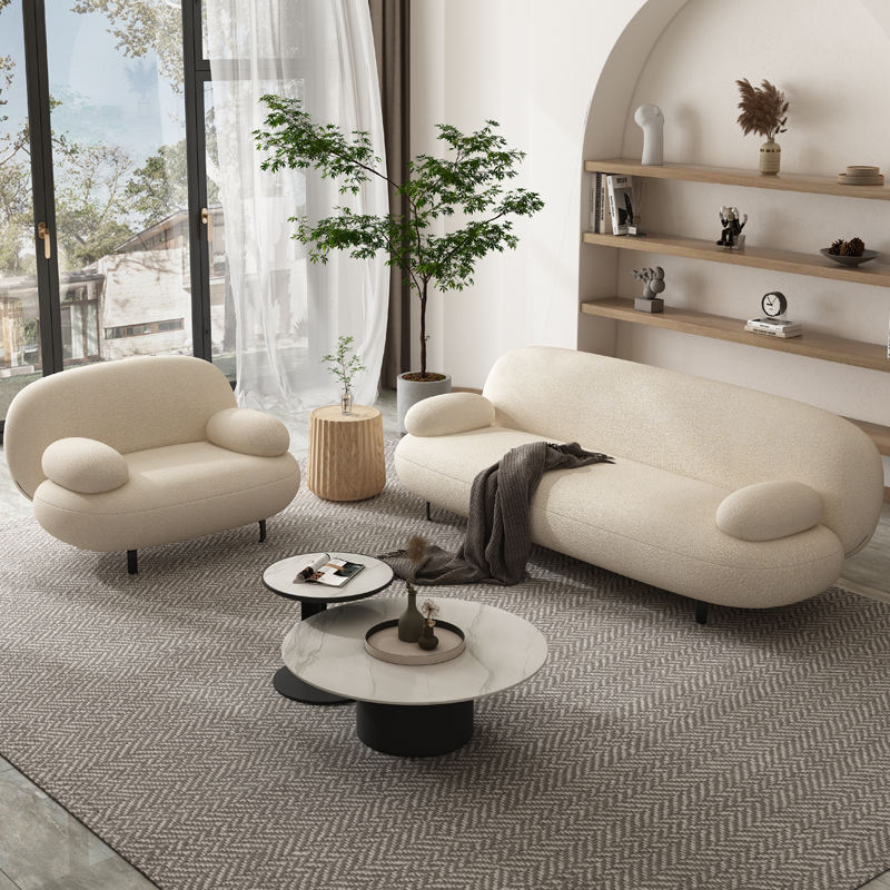 Minimalistic Microfiber Modern Sofa Set / Ruchi