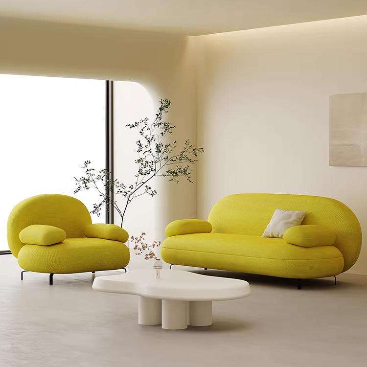 Minimalistic Microfiber Modern Sofa Set / Ruchi
