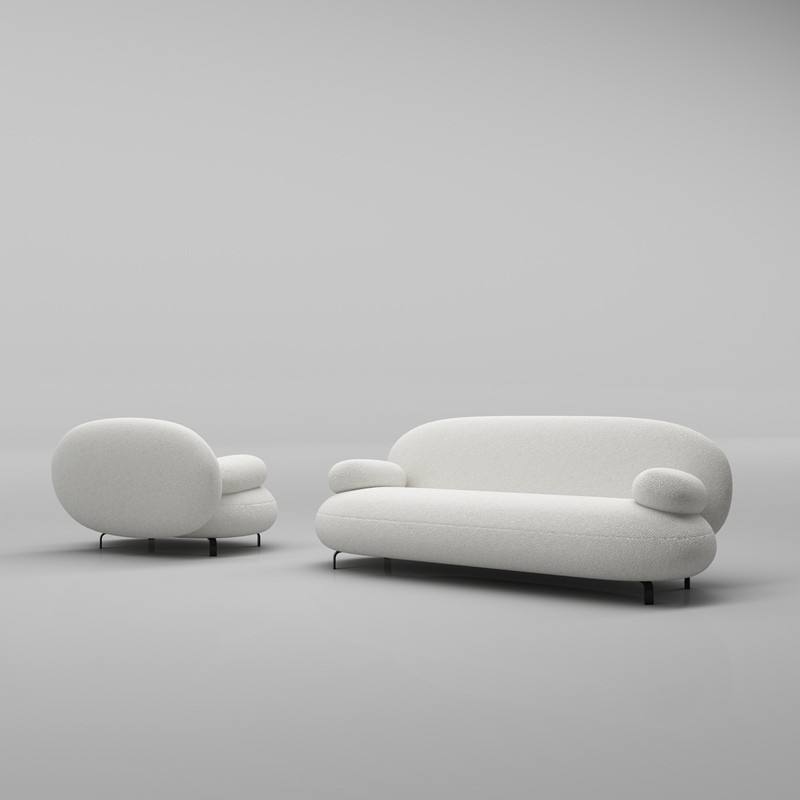 Minimalistic Microfiber Modern Sofa Set / Ruchi