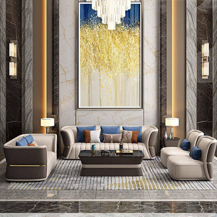 3+2+1+1 Leather Sofa Set / Ruchi