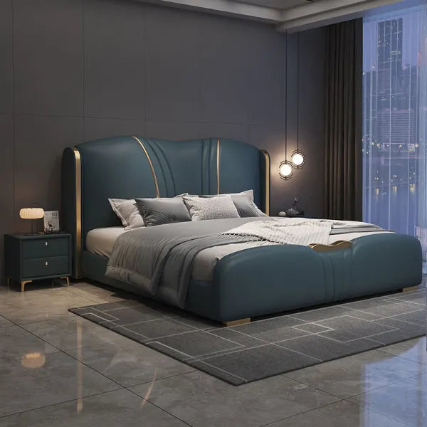 Modern Luxury Leather Bed / Ruchi