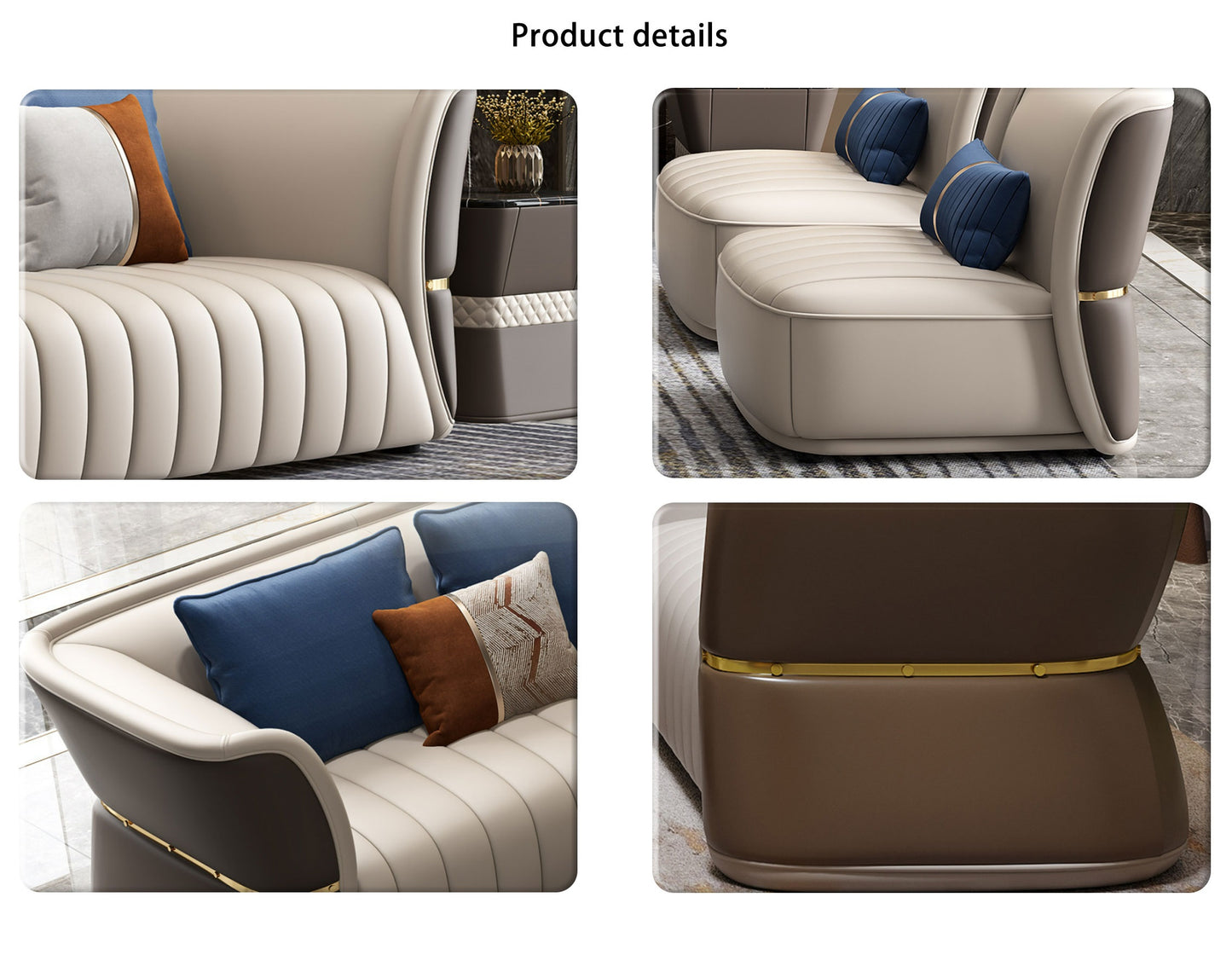 3+2+1+1 Leather Sofa Set