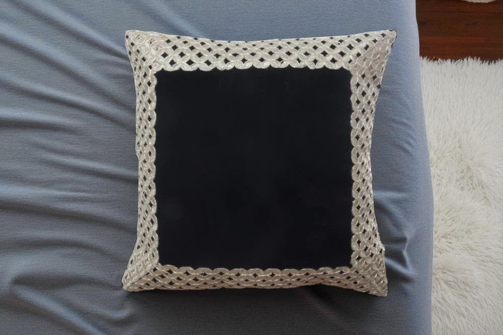Black Velvet Cushion Cover Set / Ruchi