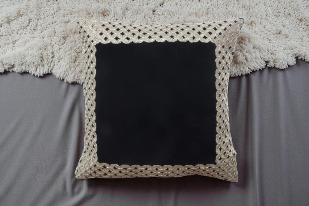 Black Velvet Cushion Cover Set / Ruchi