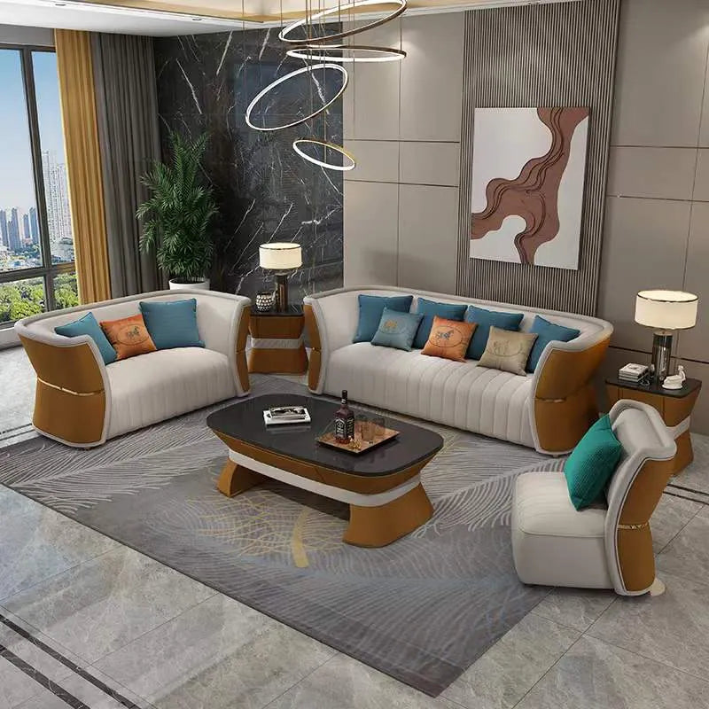 3+2+1+1 Leather Sofa Set / Ruchi