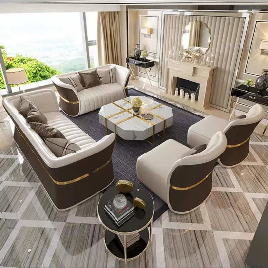3+2+1+1 Leather Sofa Set