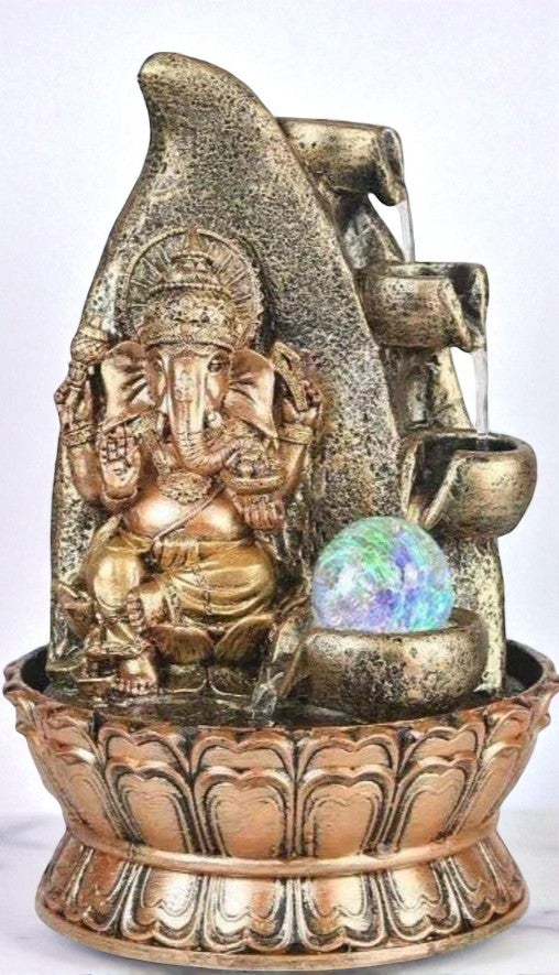 Stunning Polyresin Tabletop LED Fountain / Ruchi