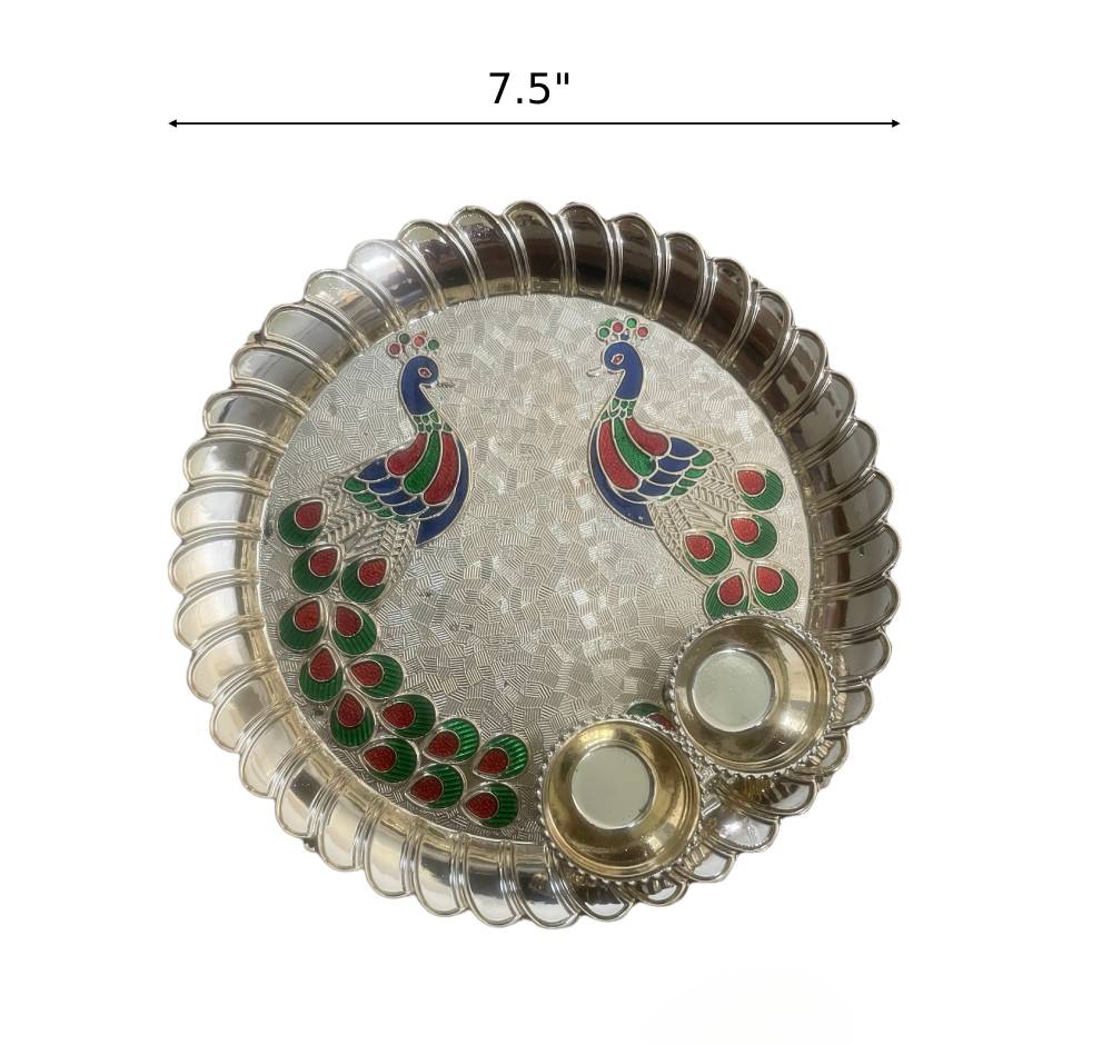 Raksha Bandhan Metal Thali Set / Ruchi