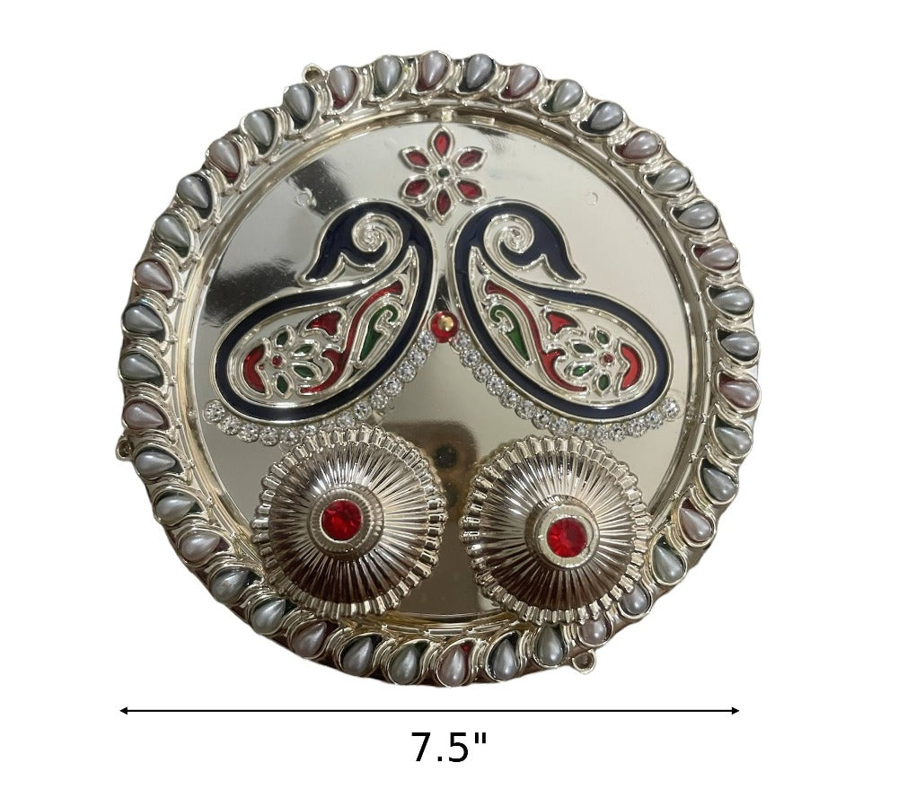 Rakhi Lumba And Thali Set With Chandan Rice / Ruchi