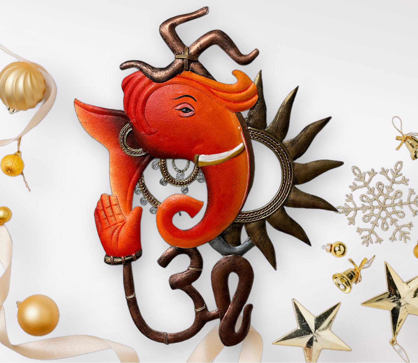 Metal Crafted Good Luck Wall Decor / Ruchi