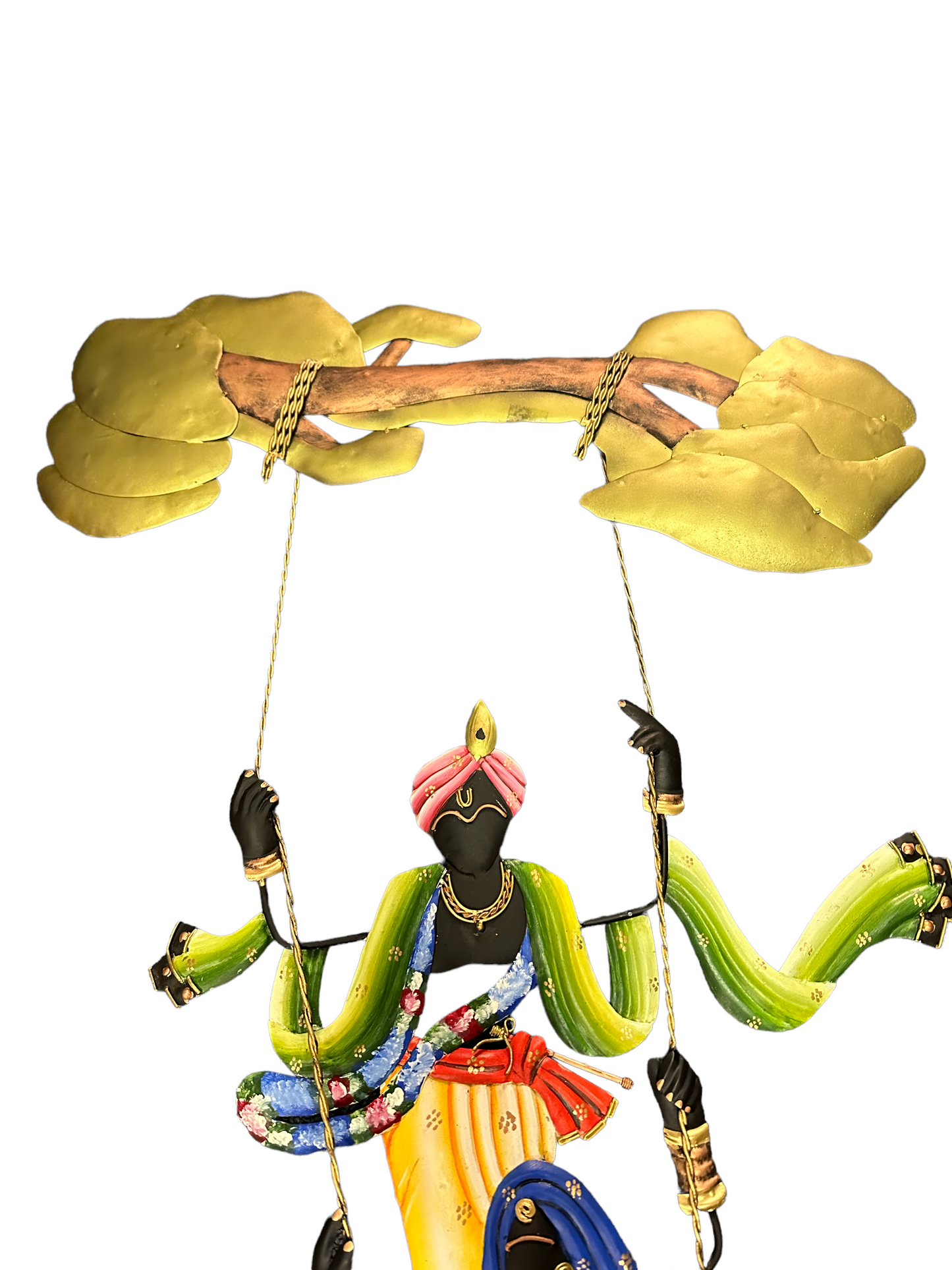 Radha Krishna Metal Wall Hanging Decor / Ruchi