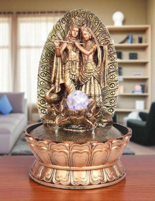 Radha Krishna LED Water Fountain / Ruchi