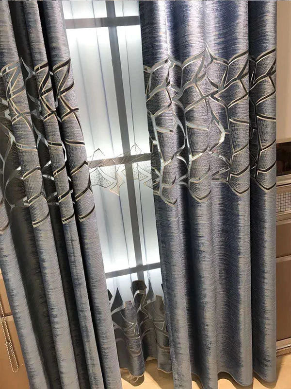Modern Velvet Window Curtain For Bedroom / Ruchi