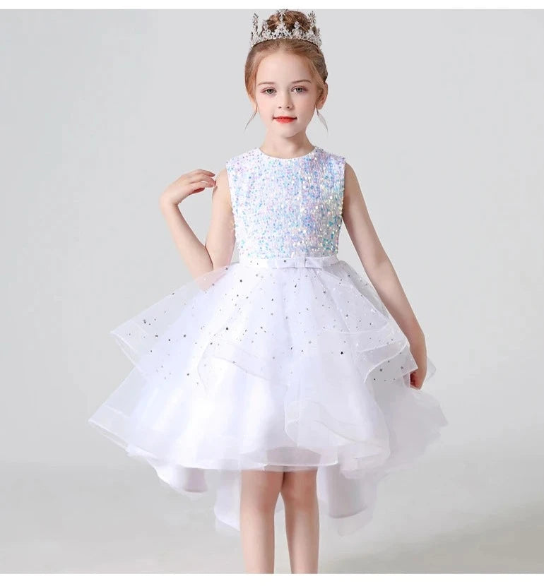 Sleeveless Cotton Flower Girl Dress For Wedding / Ruchi