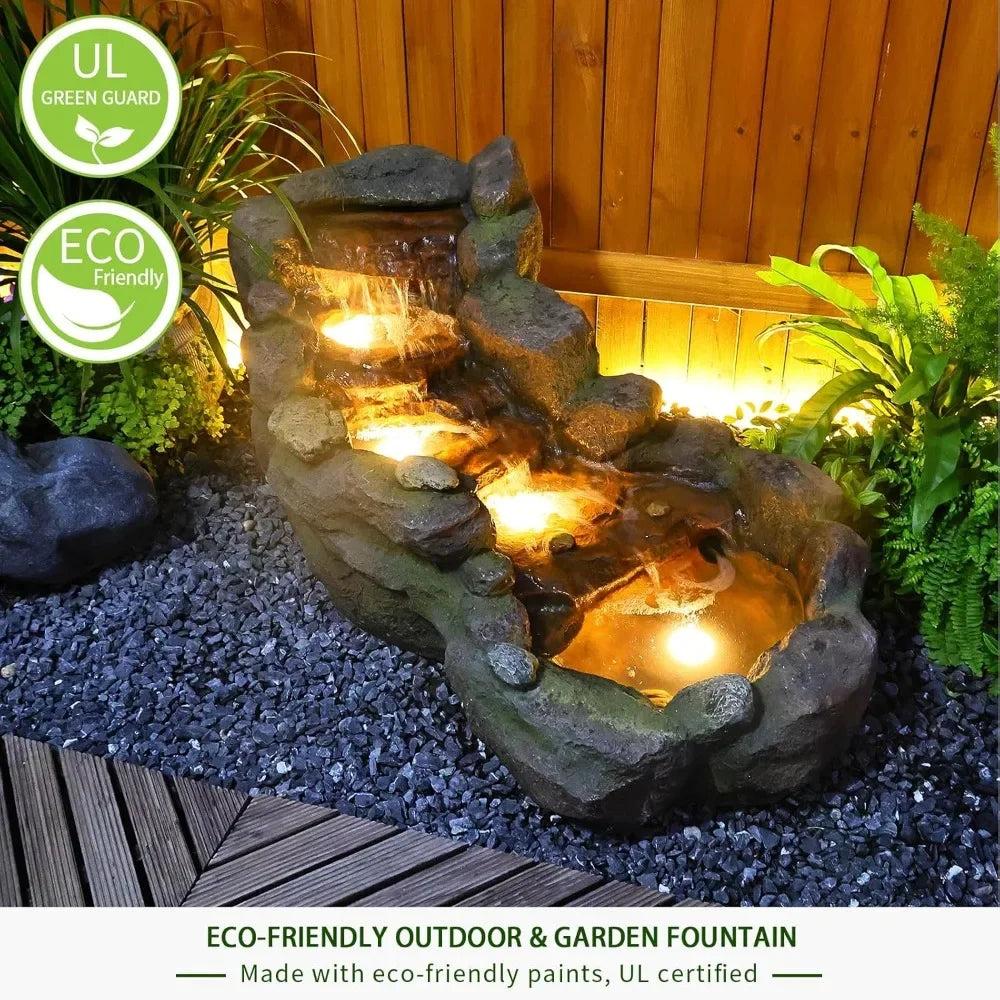 42.1" Resin Outdoor Water Fountain / Ruchi