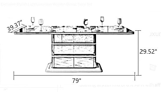 Modern Wooden Dining Table Set / Ruchi