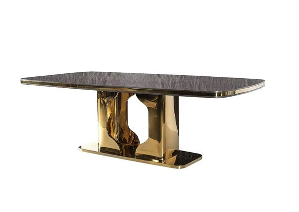 95 Inch Marble Dining Table Set For 8 / Ruchi