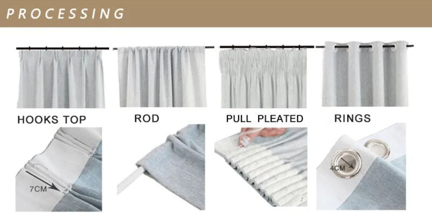 Fabric Embroidered Tulle Curtain Pattern / Ruchi