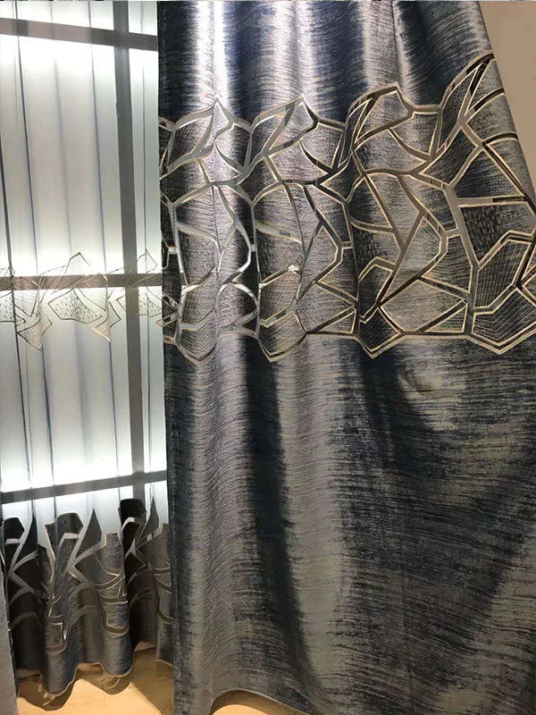 Modern Velvet Window Curtain For Bedroom / Ruchi