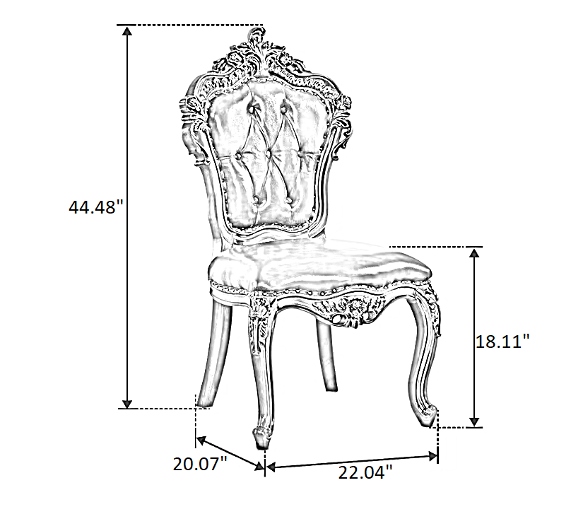 95 Inch Large European Marble Dining Table Set / Ruchi