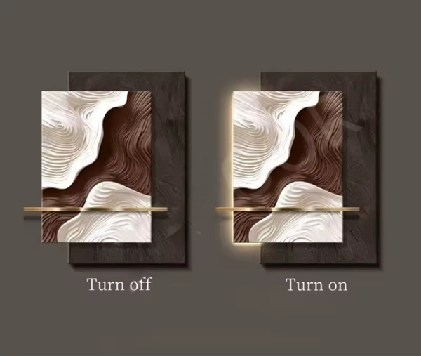 Modern Abstract LED Wall Light / Ruchi