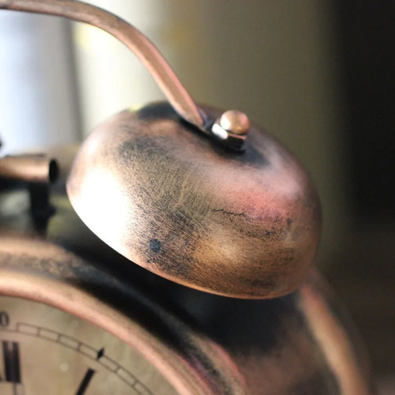 Vintage Mechanical Metal Alarm Clock / Ruchi