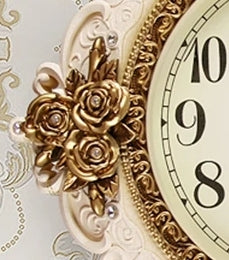 Luxury Floral Style Decoration Wall Clock / Ruchi