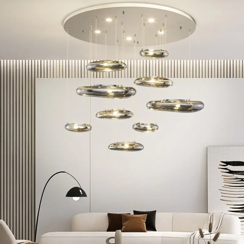 Modern Cobblestone LED Chandelier / Ruchi