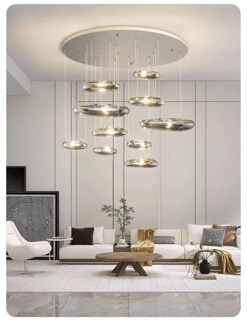 Modern Cobblestone LED Chandelier / Ruchi