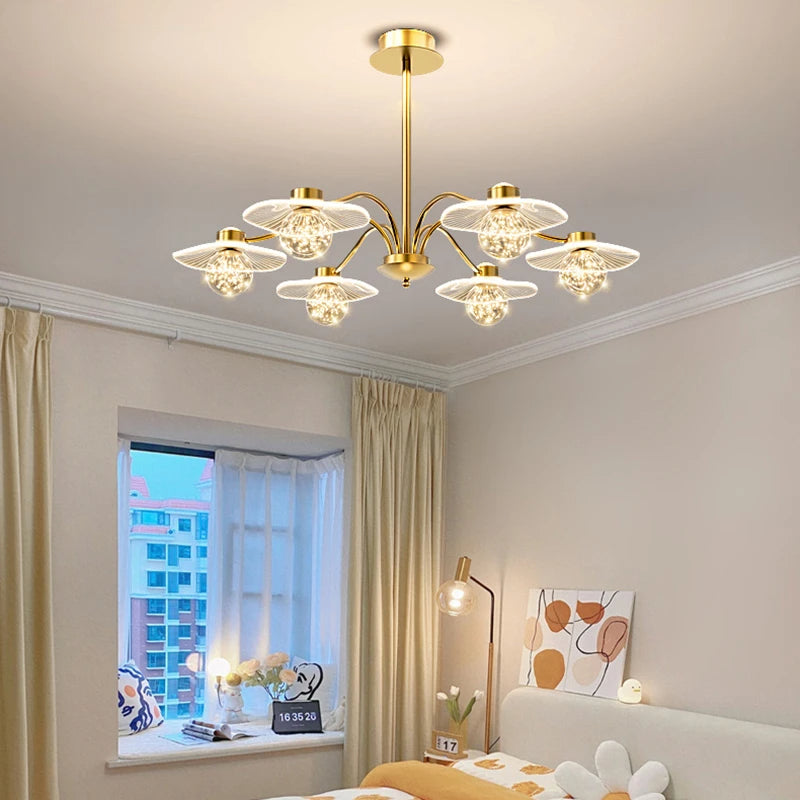 Modern Glass Ball Ceiling LED Chandelier / Ruchi