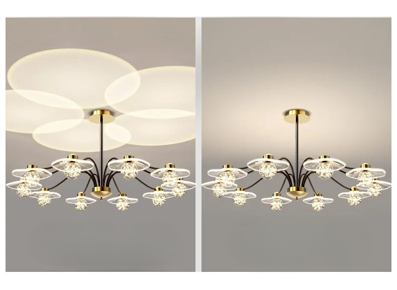 Modern Glass Ball Ceiling LED Chandelier / Ruchi