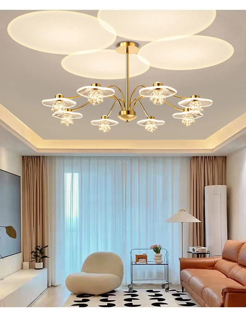 Modern Glass Ball Ceiling LED Chandelier / Ruchi