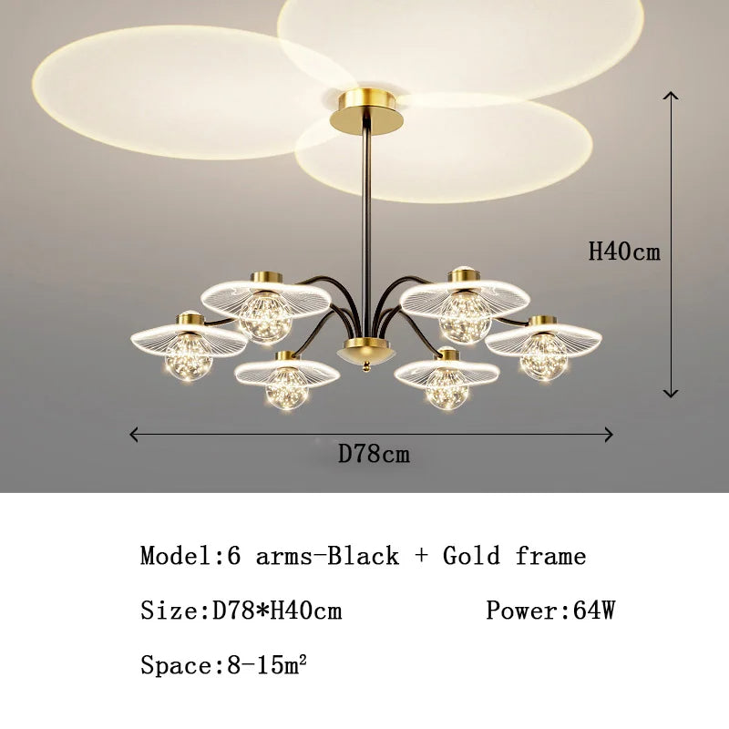 Modern Glass Ball Ceiling LED Chandelier / Ruchi