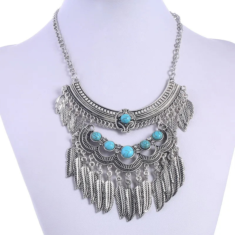 Leaf Shaped Vintage Necklace For Women / Ruchi