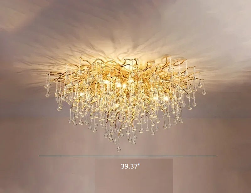 Luxury Crystal LED Ceiling Chandelier / Ruchi