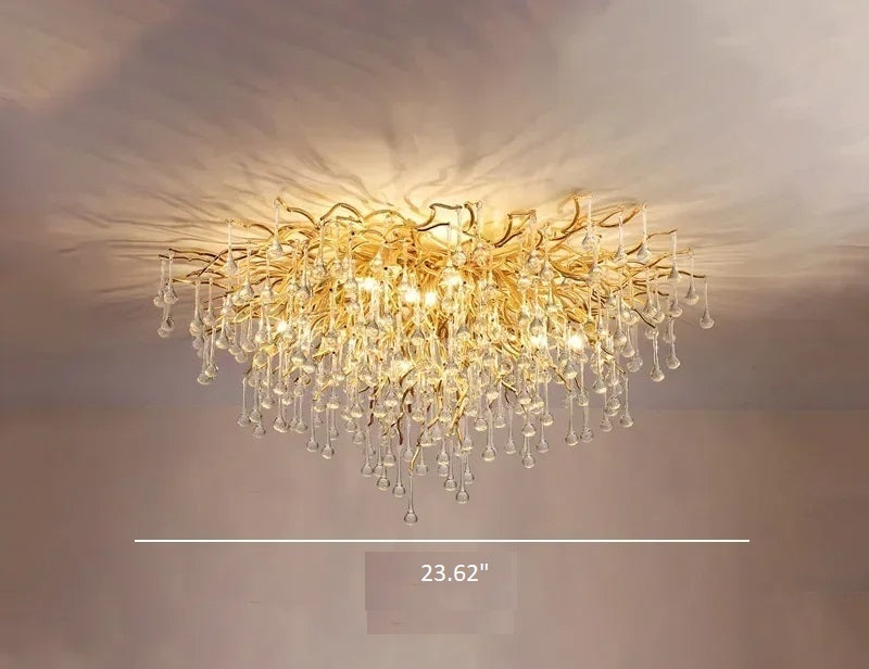 Luxury Crystal LED Ceiling Chandelier / Ruchi