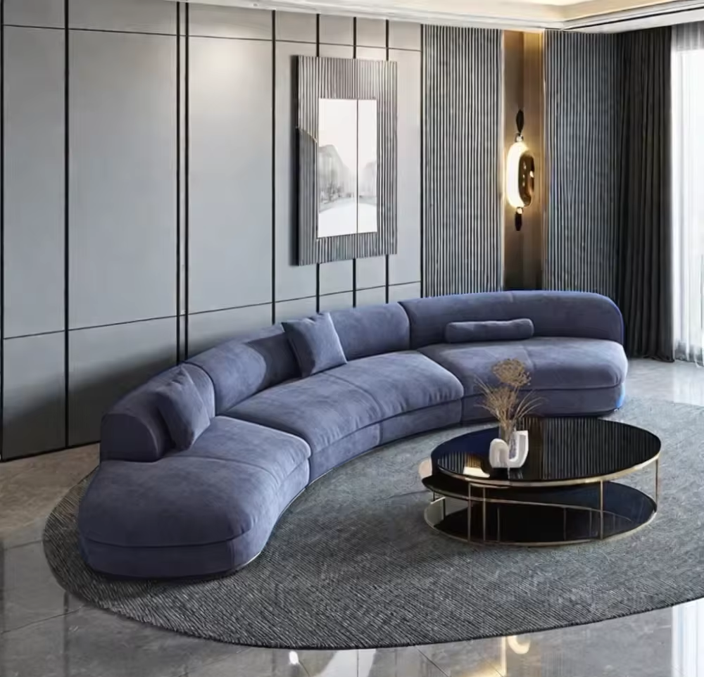 Modular Sectional Sofa With Fabric Upholstery / Ruchi