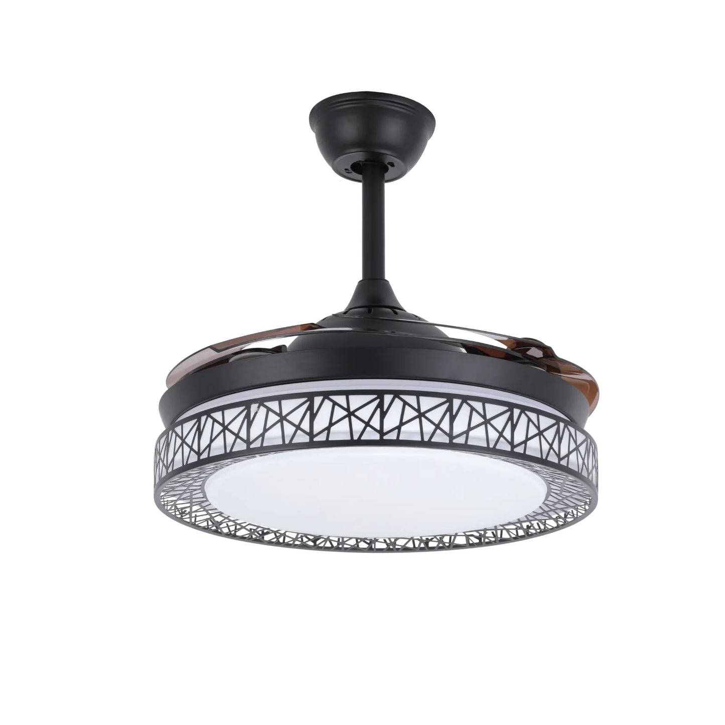 Retractable Ceiling Fan With Light And Remote / Ruchi