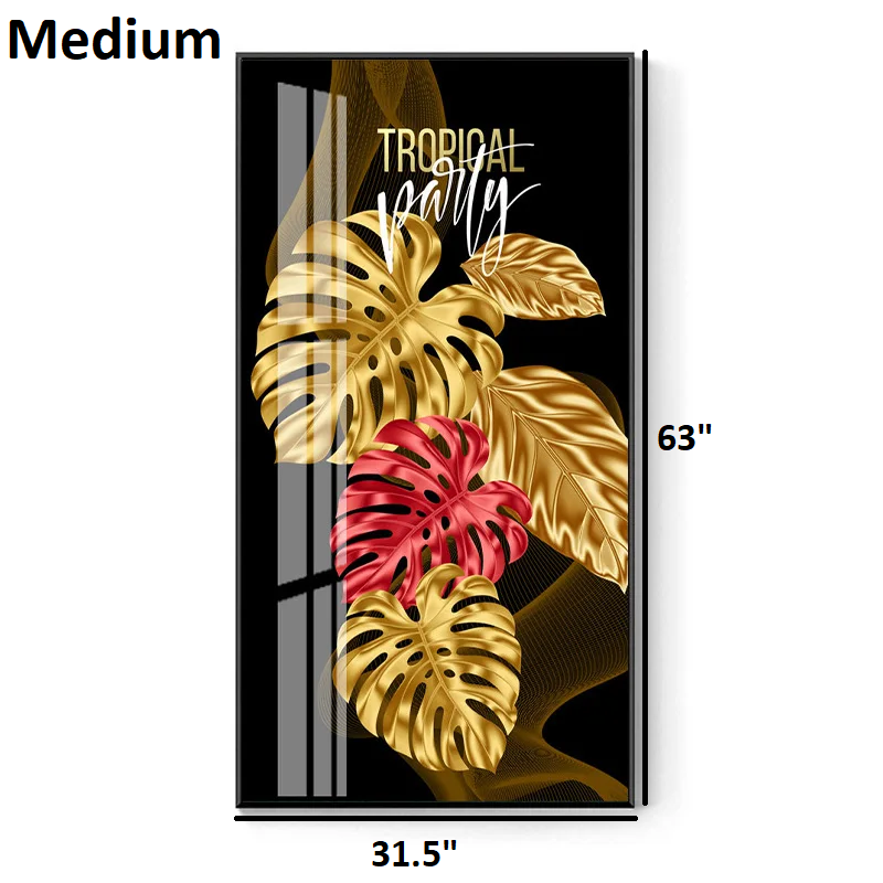 Tropical Leafs HD Framed Poster / Ruchi