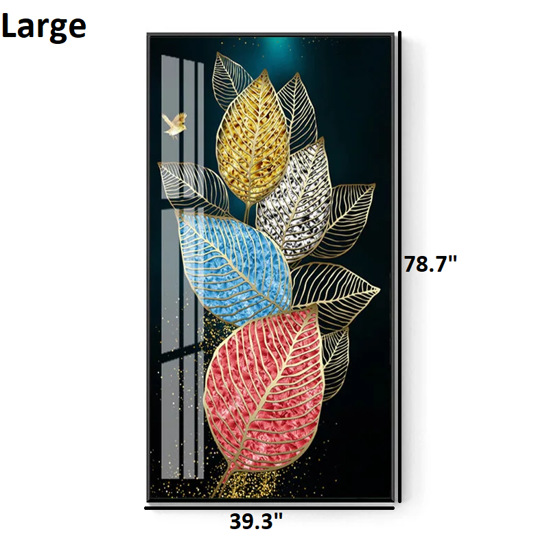 Multi-colored Leaf Framed HD Poster / Ruchi