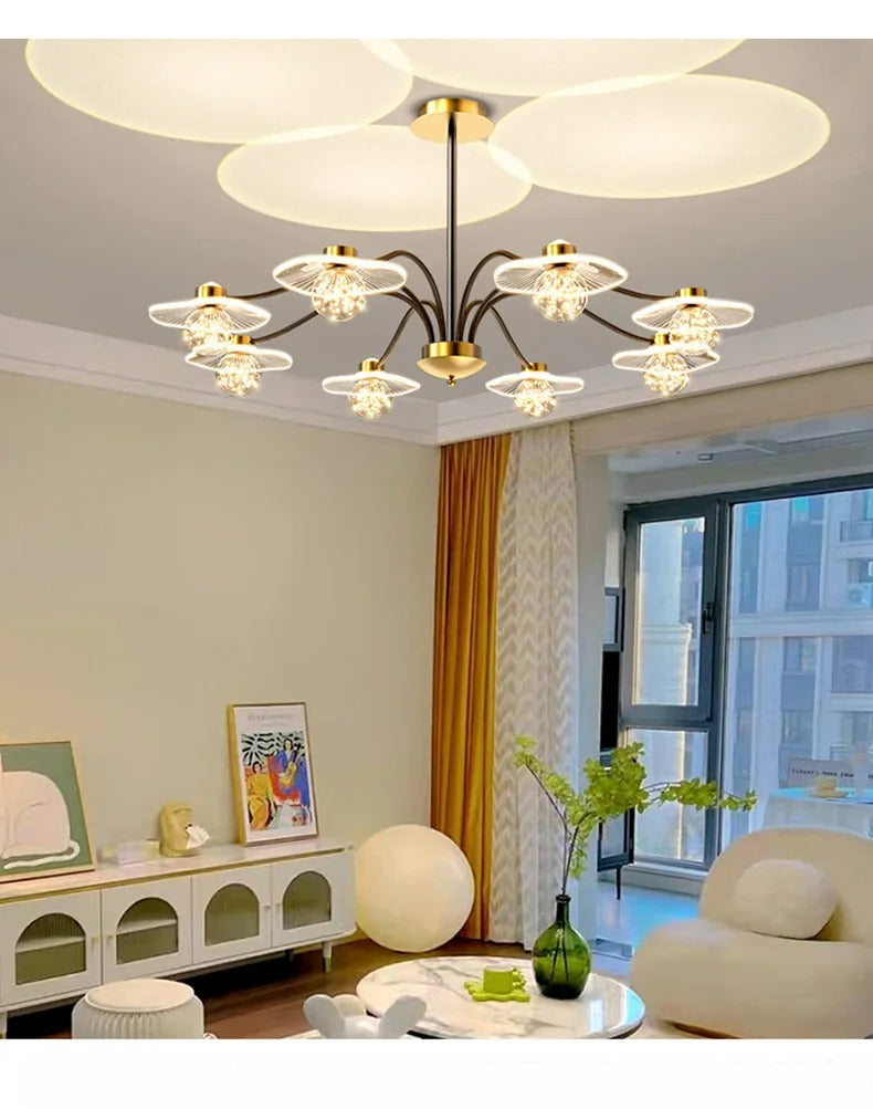 Modern Glass Ball Ceiling LED Chandelier / Ruchi